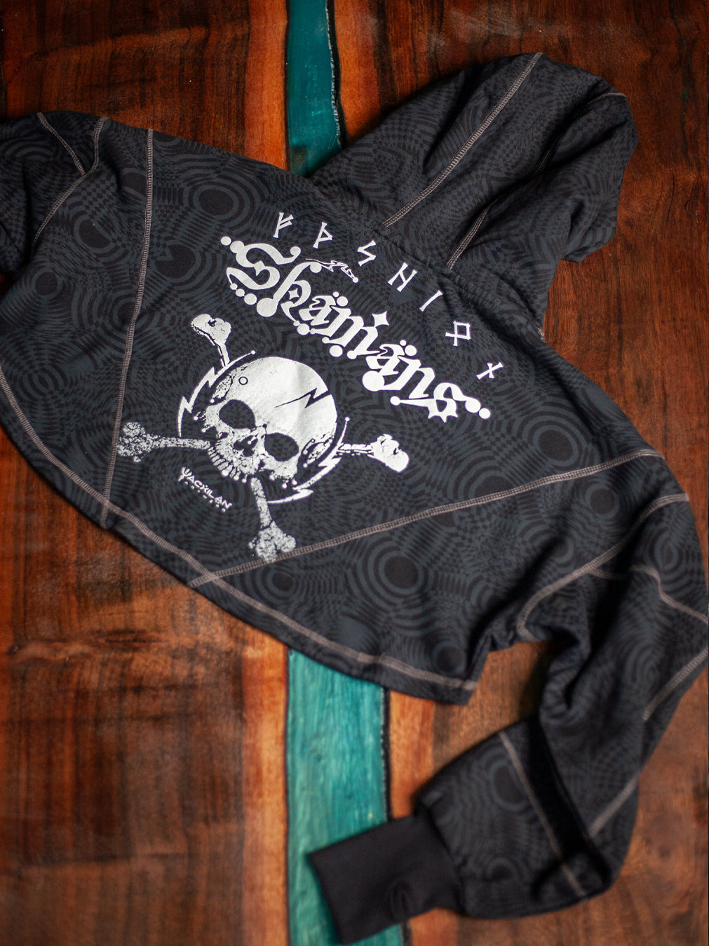 Crop Hoodie Woman / Cotton Fleece - WIERD NOISES Shamans
